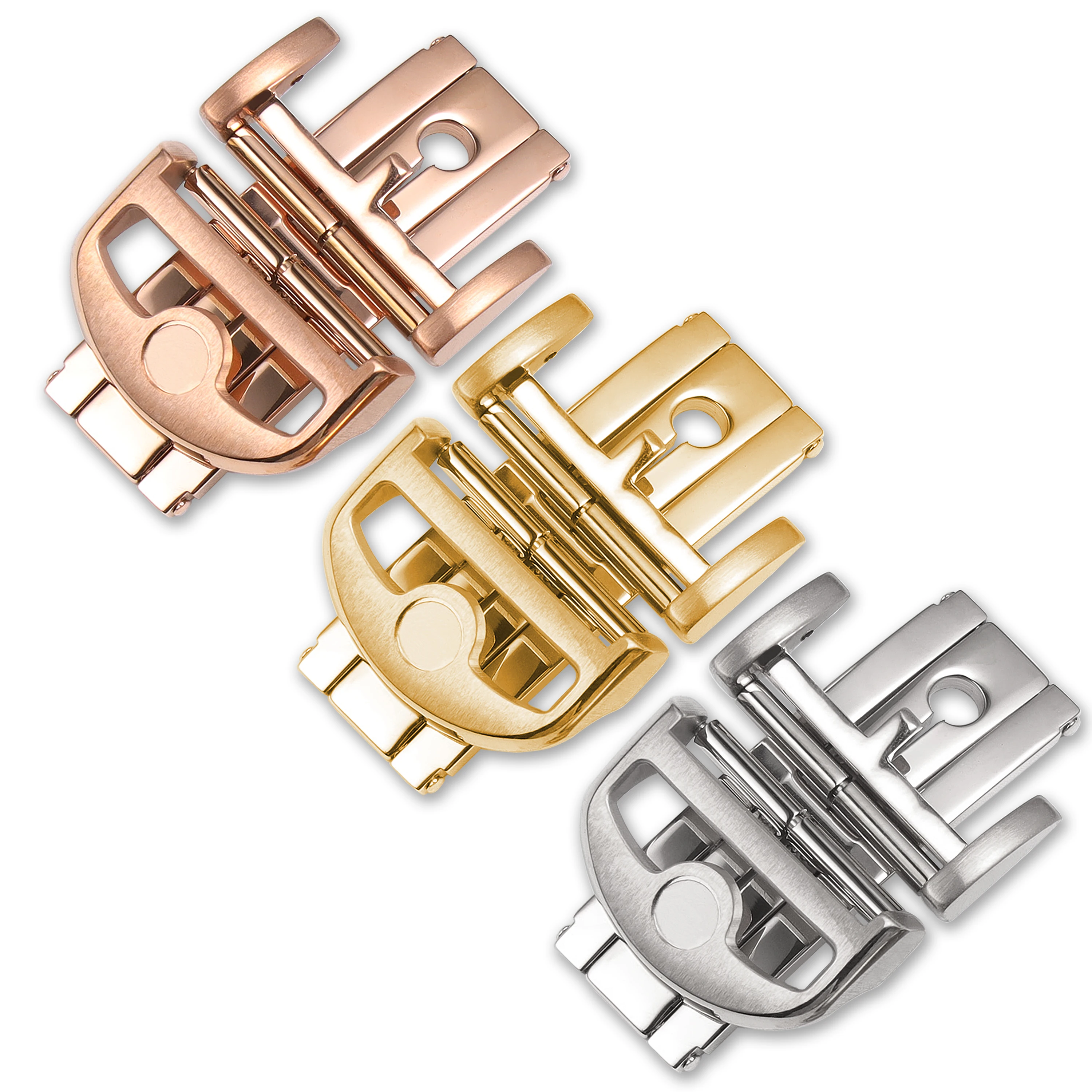 

18mm Quality Stainless Steel Deployment Buckle Folding Clasp for IWC Mark XVIII LE PETIT PRINCE Big PILOT Timezon Portuguese