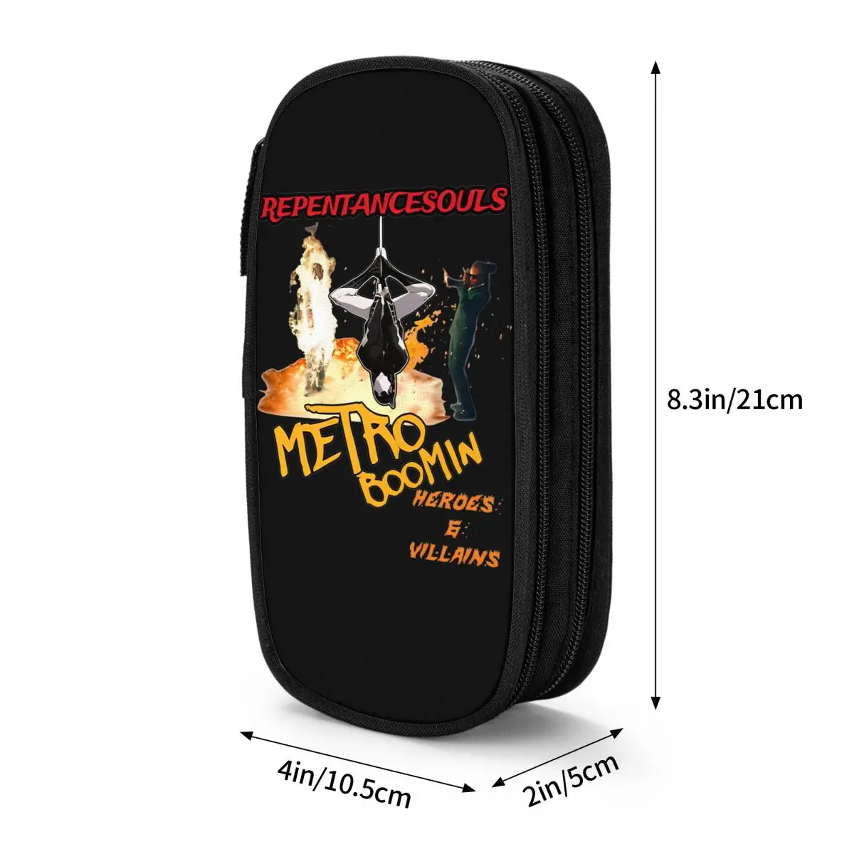 Metro Boomin Heroes& Villains Pencil Case School Pencil Cases Double Layer Kids Cute University Pencil Box Stationery Organizer