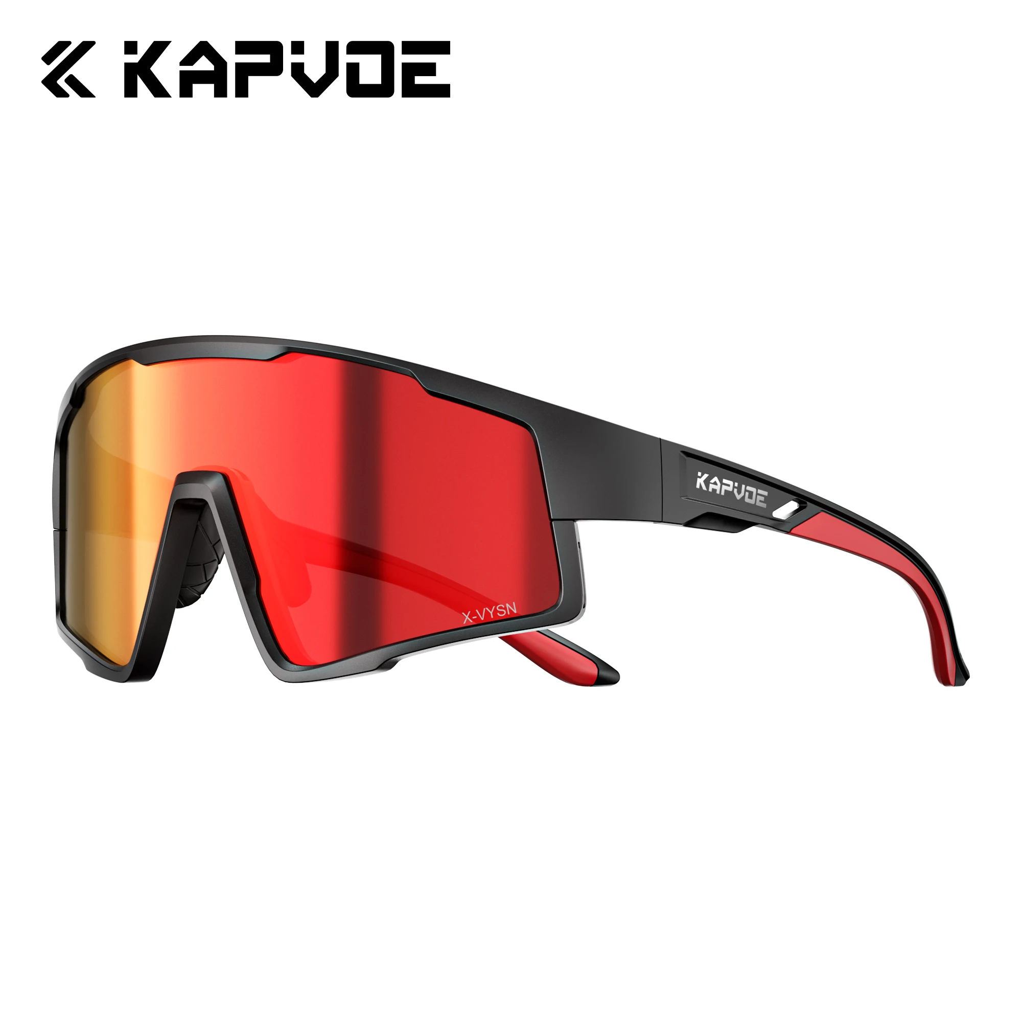AliExpress kapvoe KAPVOE Large Size Photochromic Cycling Glasses for Big Heads Sunglasses Discoloration Cycling Glasses Outdoor Sports Eyewear