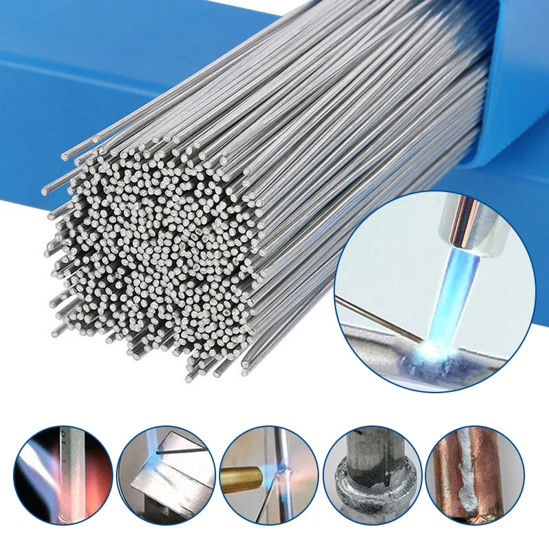 10/20Pcs Low Temperature Easy Melt Aluminum Universal Silver Welding Rod Cored Wire Rod Solder No Need Solder Powder Weld Bar