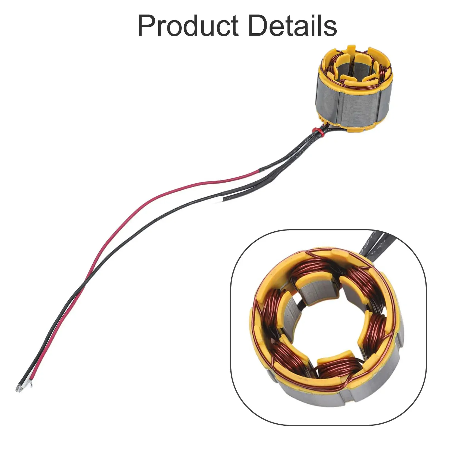 

Эффективная система питания, запасная часть для инструментов, статорная катушка 5*2.7*2.45см, прецизионная обмотка, медная обмотка
