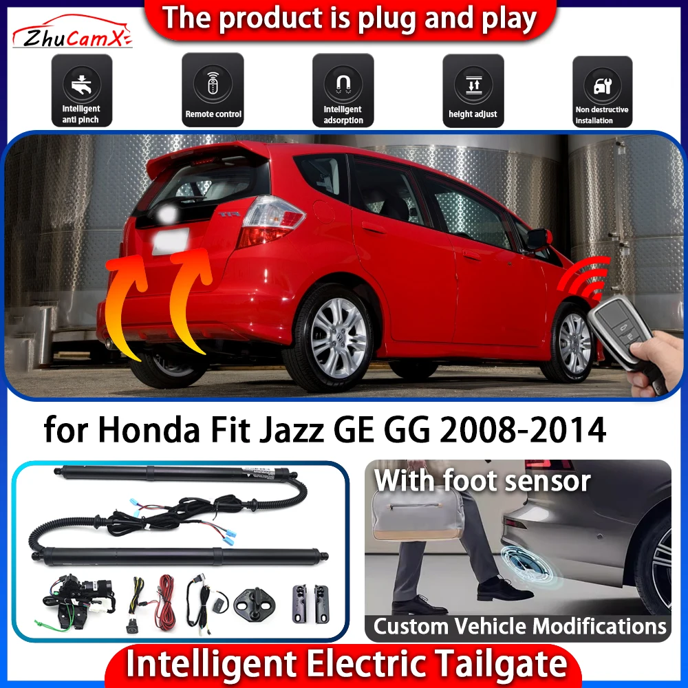 

ZhuCamX Smart Powered Tailgate System for Honda Fit Jazz GE GG 2008-2014 Automatic Intelligent Electric Trunk Lift Control Kit