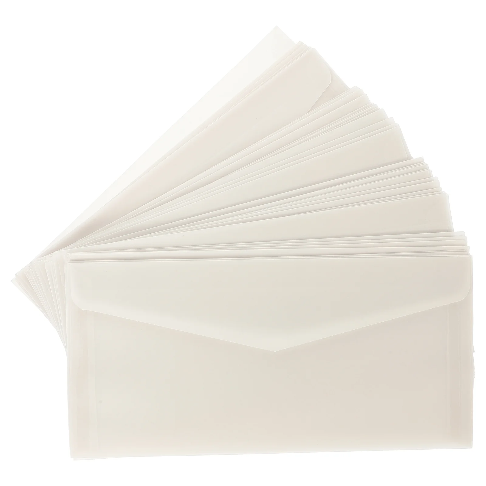 50 Pcs Sulfate Paper Transparent Envelope Invitation 50pcs Envelopes Cards Party Litmus Students Letter for Translucent