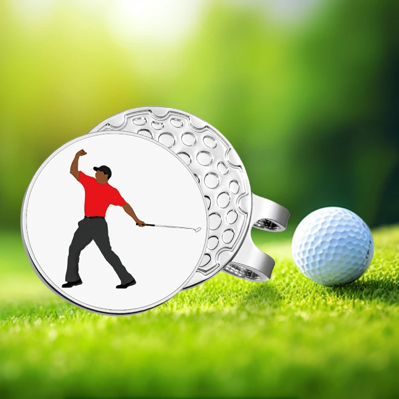 Creative Funny Magnetic Golf Ball Marker Hat Clip Wholesale Baseball Cap Decorative Studs Clips Golf Supplies