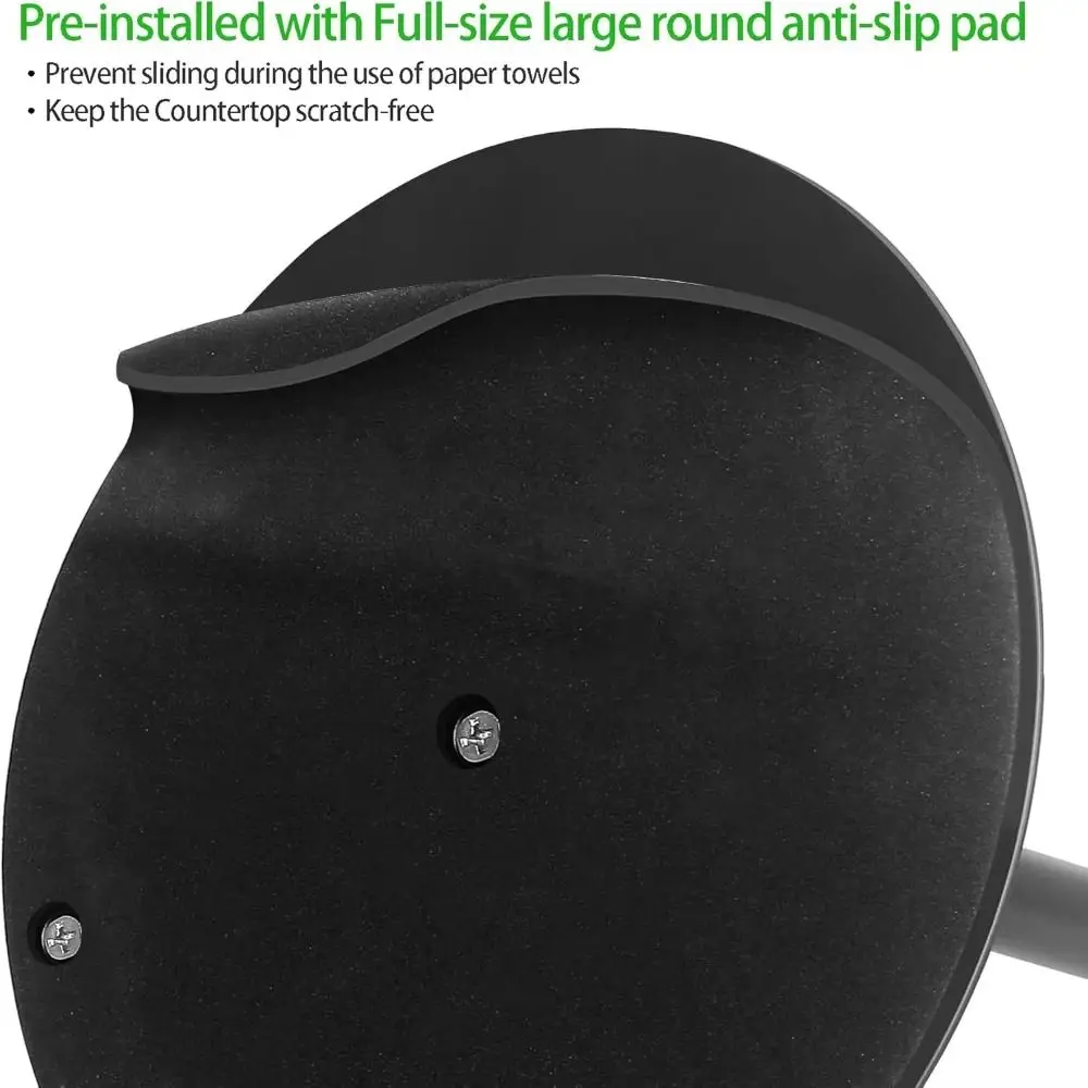 

Stainless Steel Paper Towel Holder Non-Slip One-Handed Tear Kitchen Roll Dispenser Durable Sturdy Paper Towel Stand Kitchen