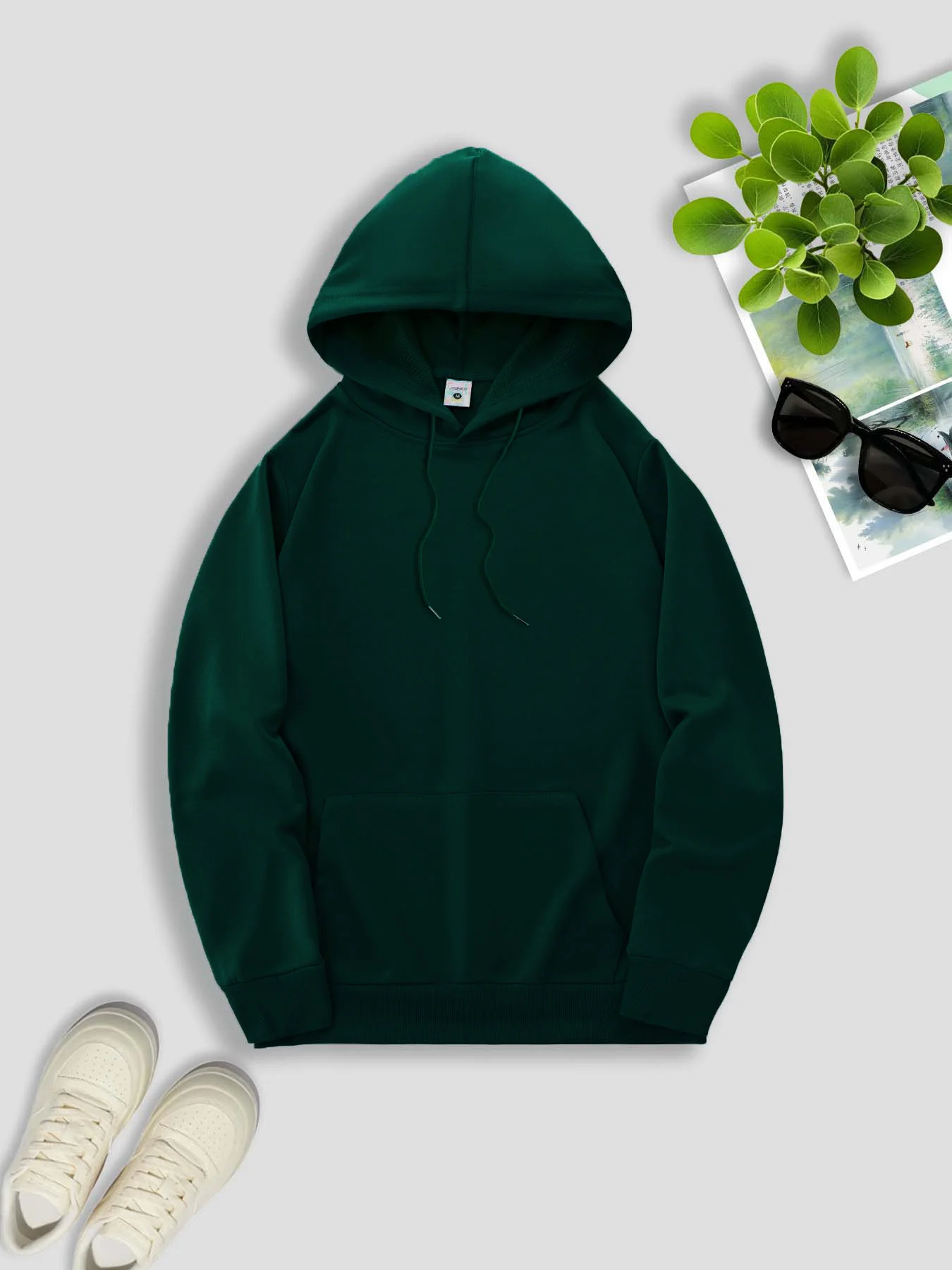Herren Sport Hip-Hop Hoodie mit Skelett-Last-Supper-Rückendruck, Streetwear, lockerer Fleece-Pullover, lässiges Herren-Outfit – Detail 10