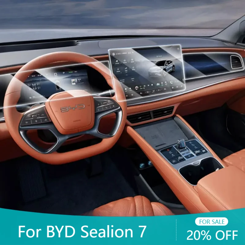 

Для BYD Sealion 7 Sealion 07 EV 2024 2025 Гибкая защитная пленка из закаленного стекла для экрана Автомобильная інформатораразка Навигационный инструмент