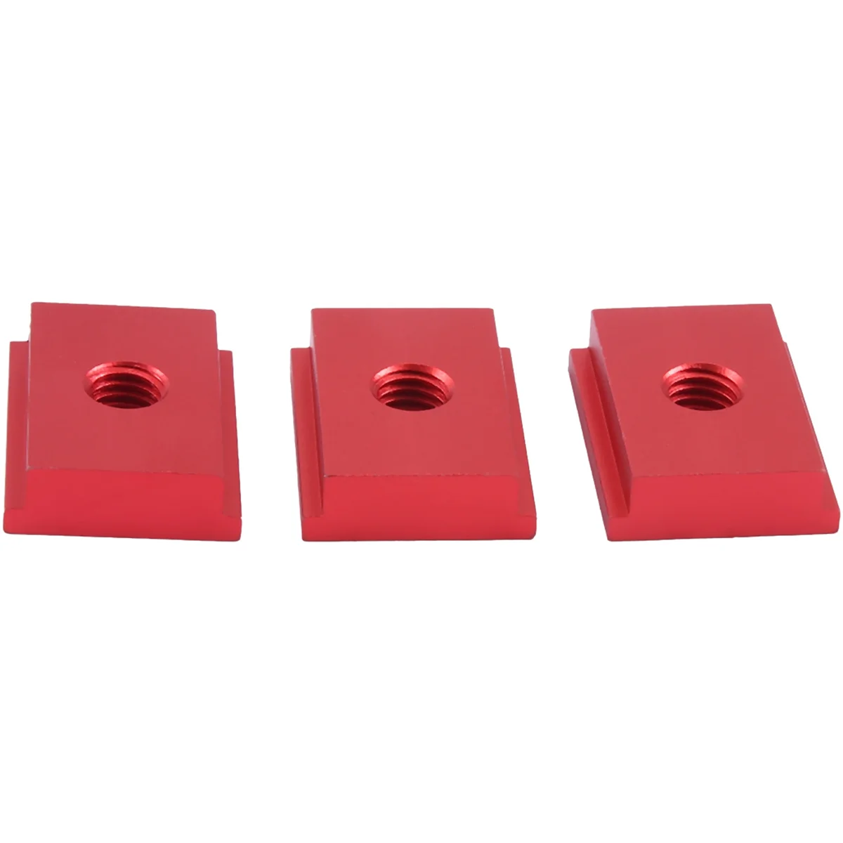 8 Pieces of M8 Type Track Slider 30/45 Type Track Clamp Screw Groove Fastener Woodworking Tool Red