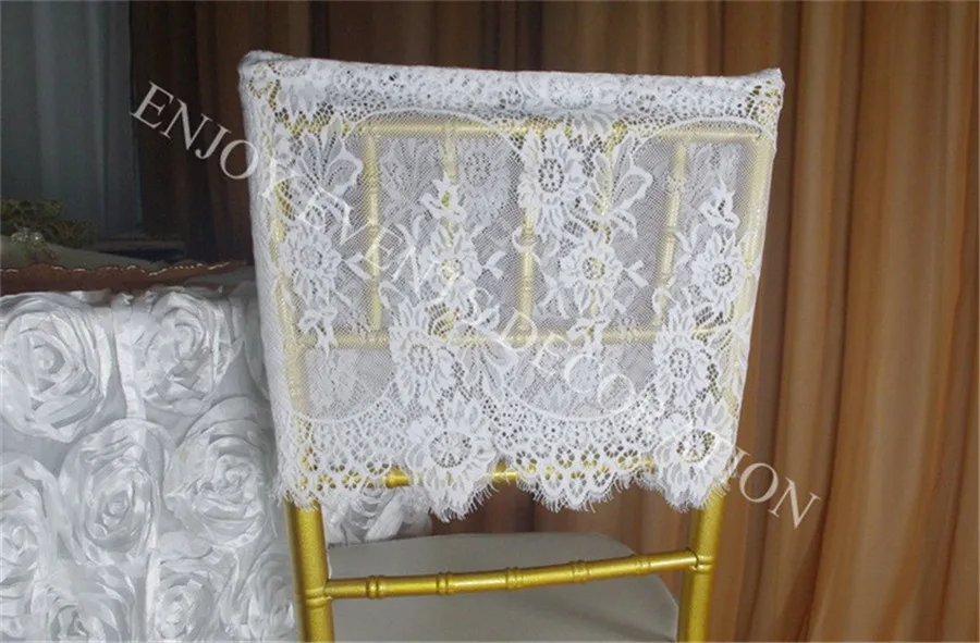 10pcs YHC#51 elegant lace chair back cover for chair decor