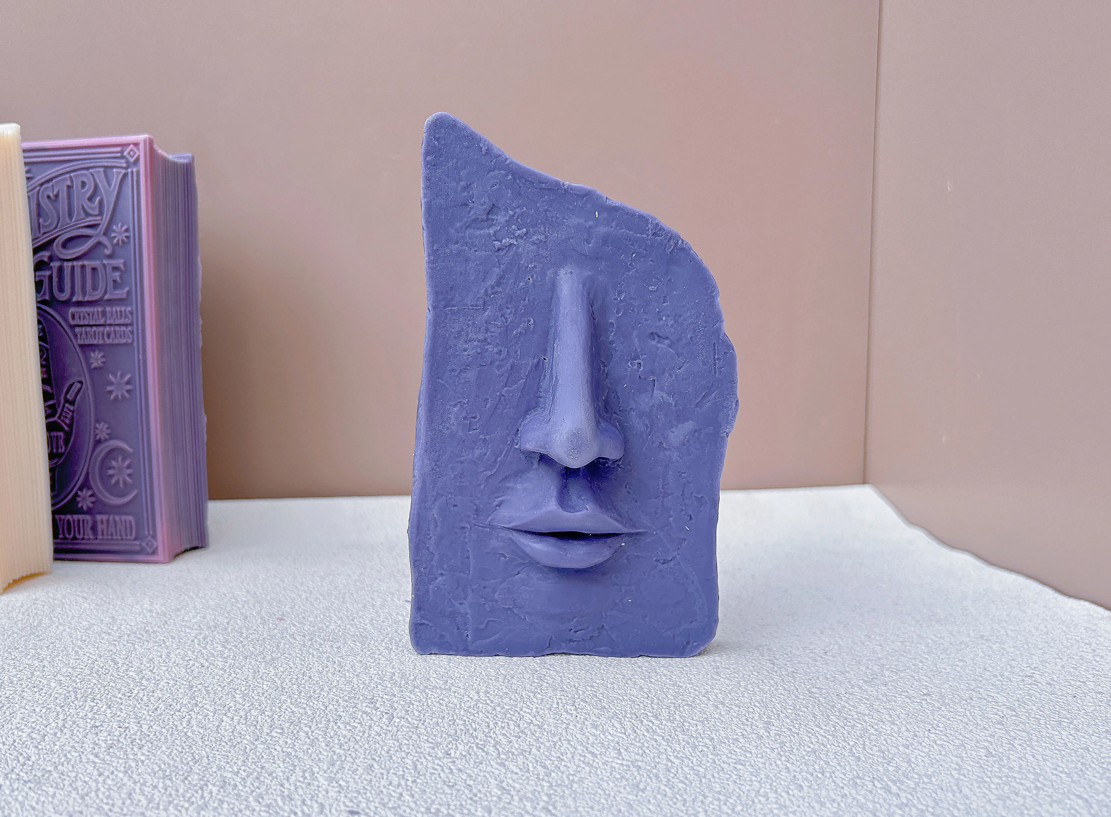 DIY Art Facial Candle Silicone Mold 3D Abstract Facial Silicone Candle Mold Handmade Gypsum Soap Festival Party Home Decoration - Image 5