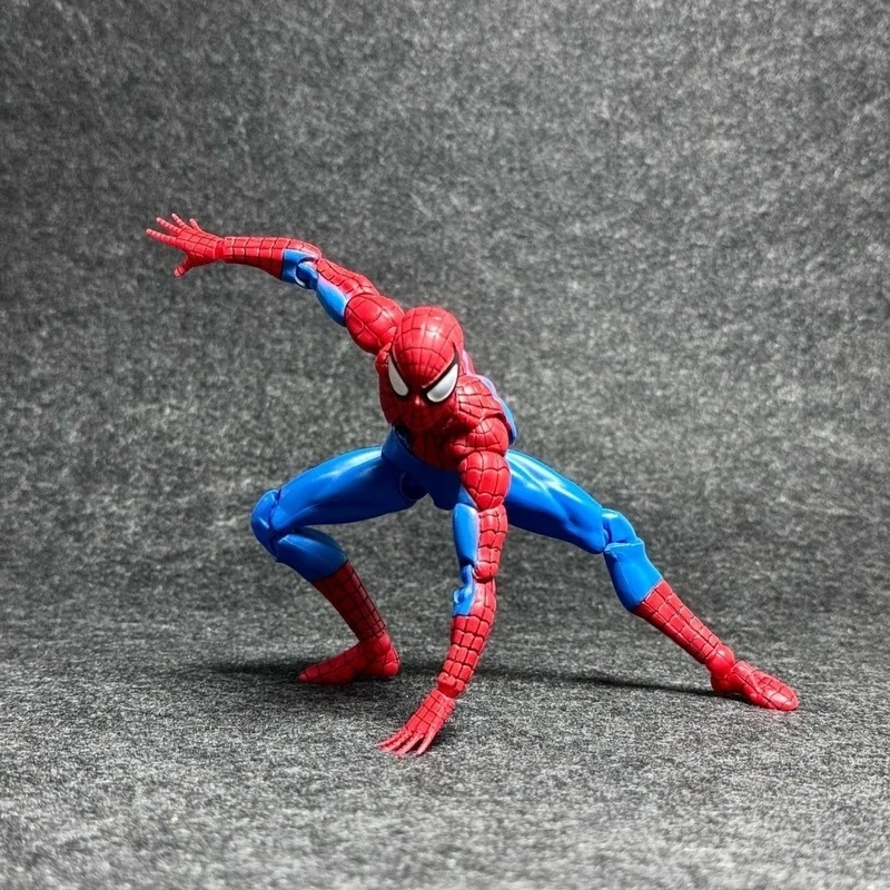 Mafex185 Action Figure Anime Spider-Man Ko, Kit Modello Ornamentale da Scrivania, Giocattolo da Collezione, Action Figure Articolata, Regalo Sorpresa per Uomo