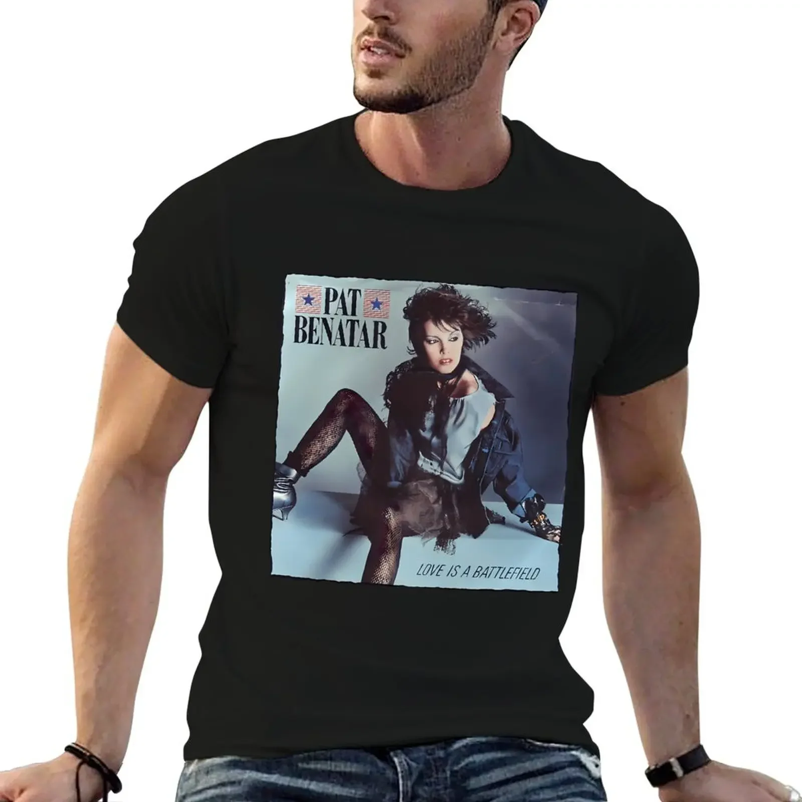 

Pat Benatar T-Shirt sublime anime stuff oversized graphic tee anime tshirt slim fit t shirts for men