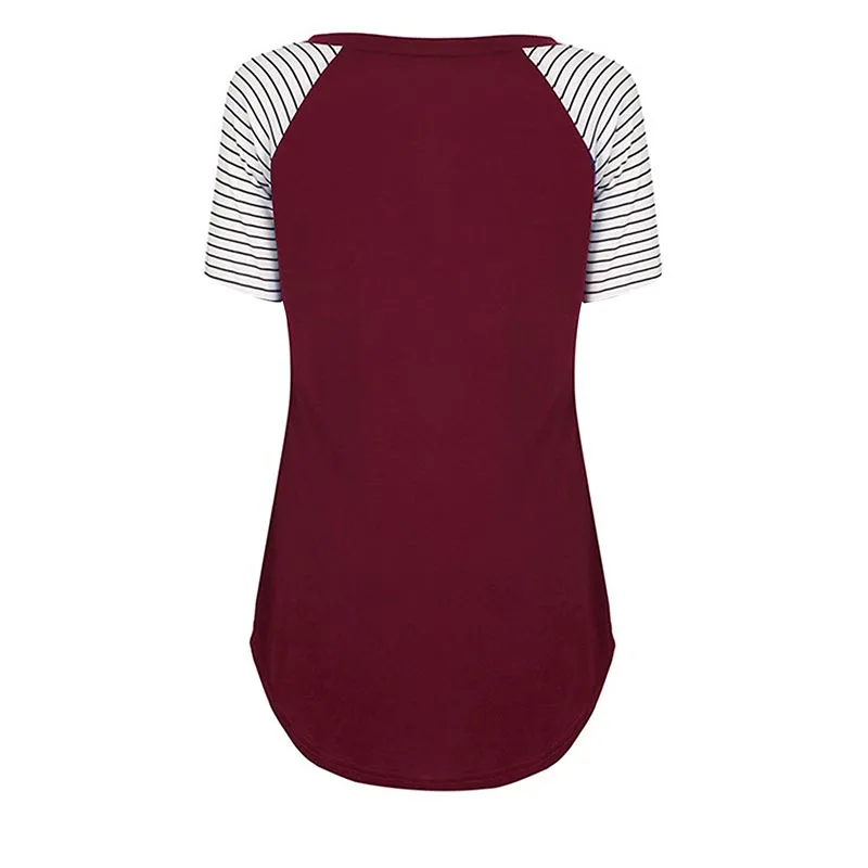 Blusa informal de maternidad para mujer, Tops suaves de lactancia, camiseta de manga corta de verano, ropa de embarazo, lactancia materna