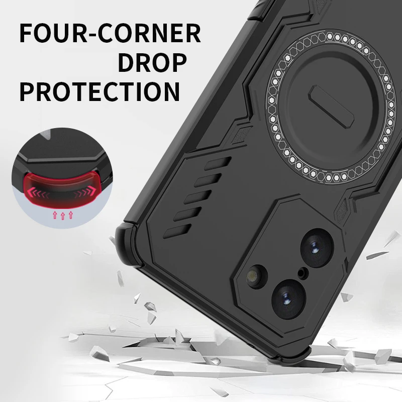 Capa de peça de atração magnética para oneplus nord ce5 capa dissipação de calor para oneplus ace 5 racing чехол funda capa traseira