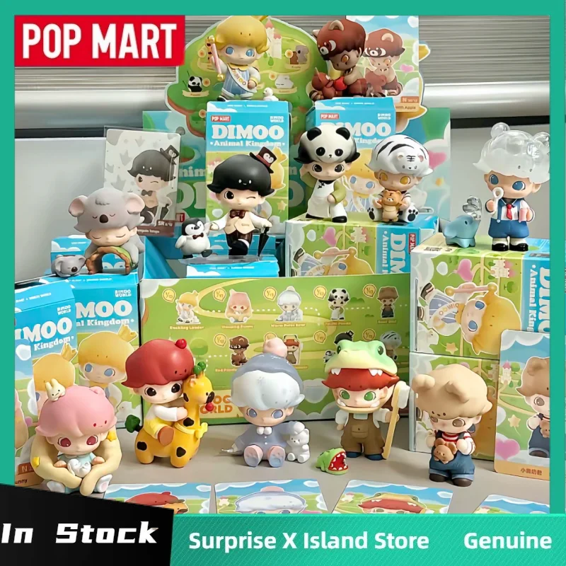 Original Pop Mart Dimoo By Your Side Series Blind Box Cute Anime Figure Toys Dolls Guess Bag Desktop Mystery Box Ornaments Gifts