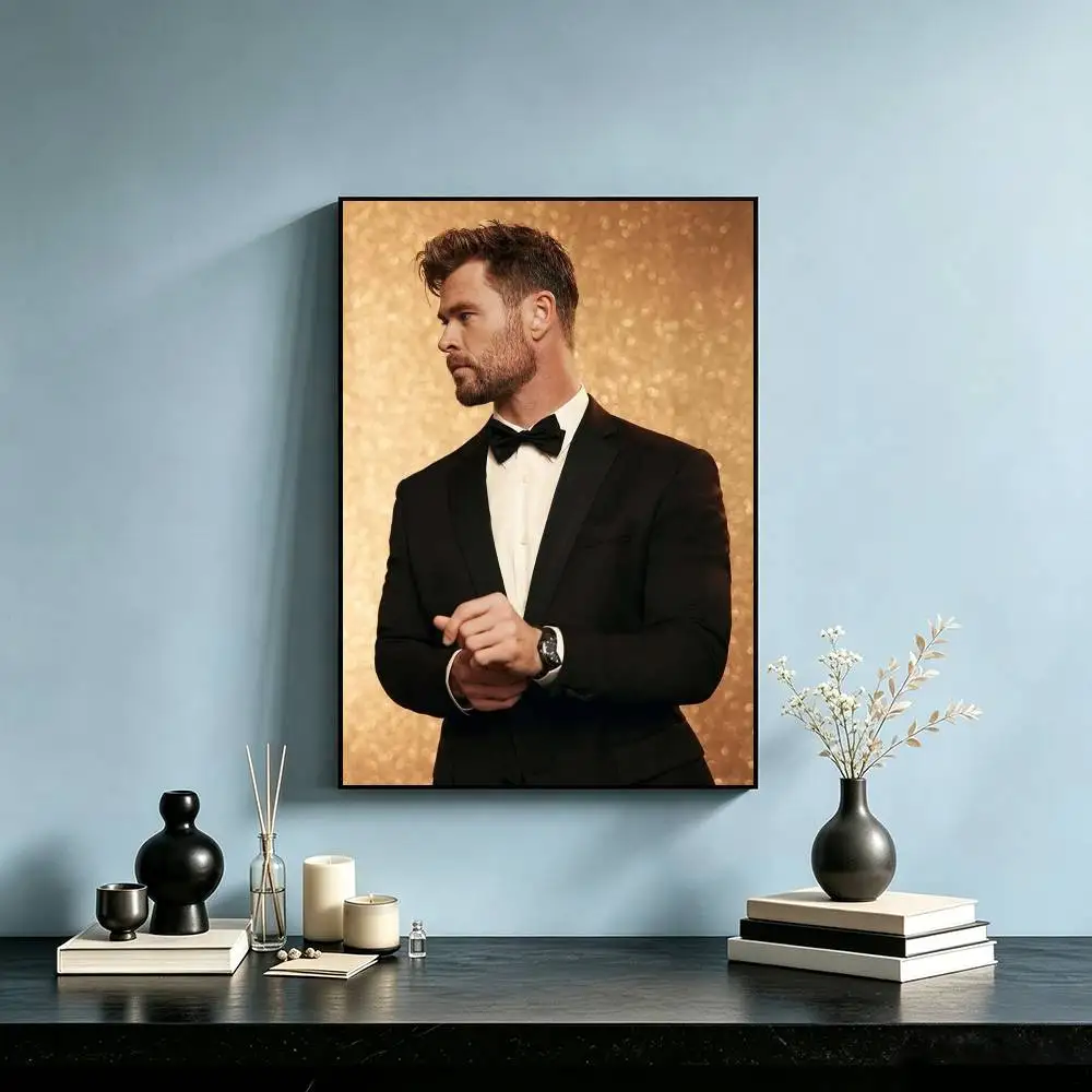 Actor C-Chris Hemsworth Poster High Quality Dorm Living Room Aesthetic Wall Decoration Painting Stickers Gift