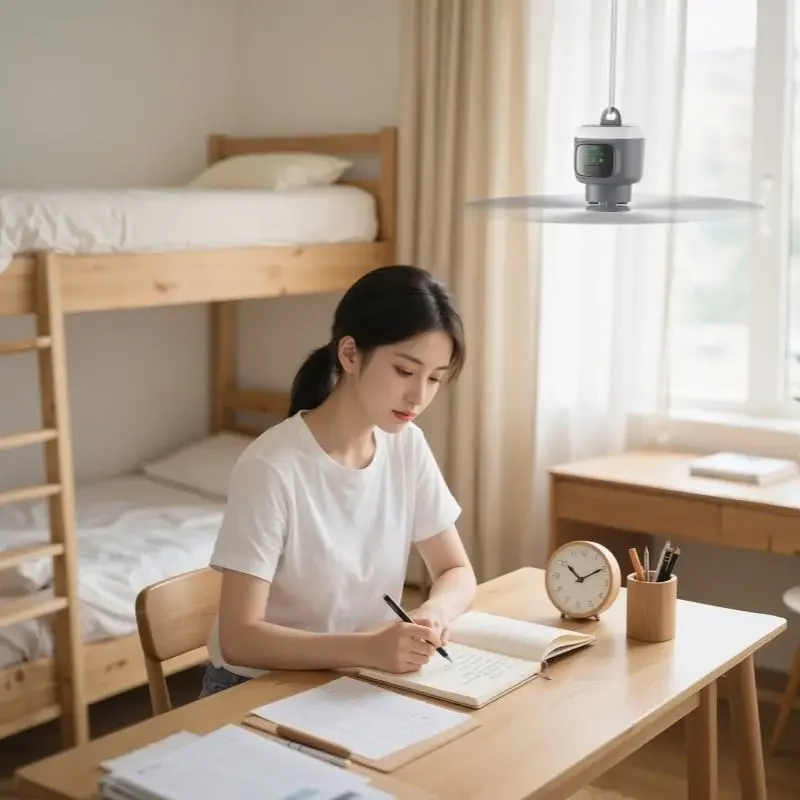 جديد التحكم عن بعد مروحة سقف صغيرة USB مروحة تبريد لاسلكية 12000mAh المحمولة LED ضوء الليل مروحة التخييم مع مروحة سقف USB