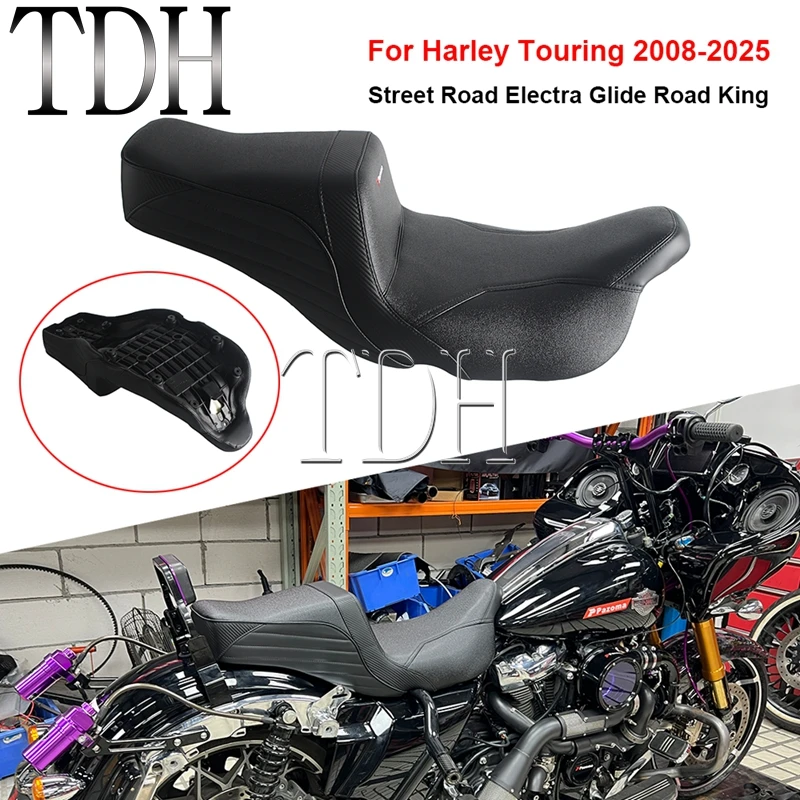 Motorcycle Rider Passenger Seat For Harley Road Glide FLTR FLTRXS FLTRXST FLTRK FLTRU FLTRX FLTRSE3 FLTRUSE FLTRXSE FLHR FLHRC