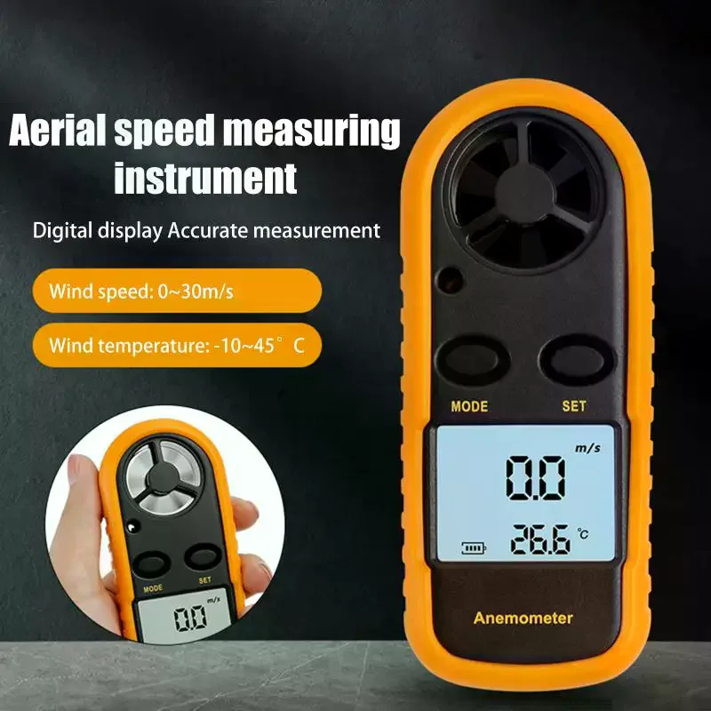 Air Wind Speed Scale Accurately Measure Wind Speed & Temperature Digital Anemometer Pocket Smart Anemometer