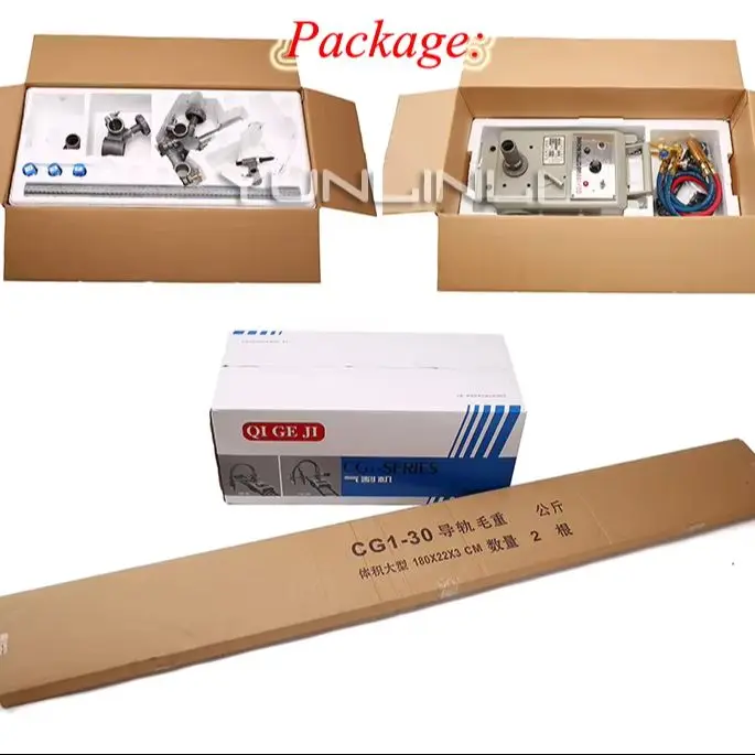 2026 Flame Cutting Machine 220V Semi-automatic Gas Cutting Machine Steel straight-line Cutter CG1-30