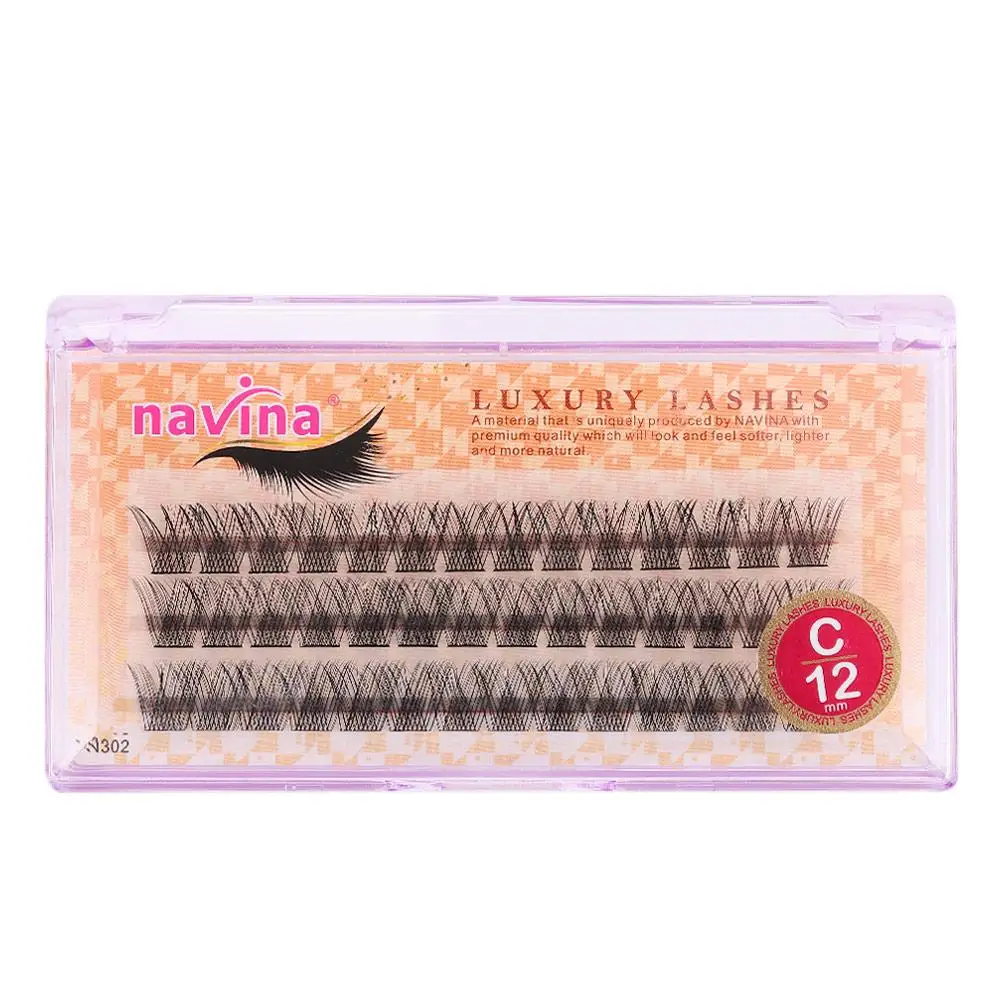 42 Cluster /box 0.07 Thickness False Eyelashes C Curl Knotted/Knot Free Fuax Mink Hair Handmade Natural Long Eye Makeup Tools