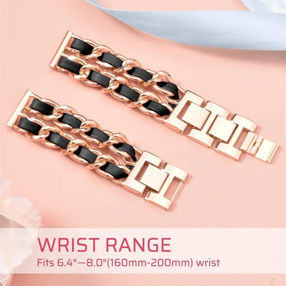 Luxury Leather+metal Band For Xiaomi Redmi Watch 5 Active Wristband Strap For Redmi Watch 5 Lite Correa 22mm Bracelet Accessorie