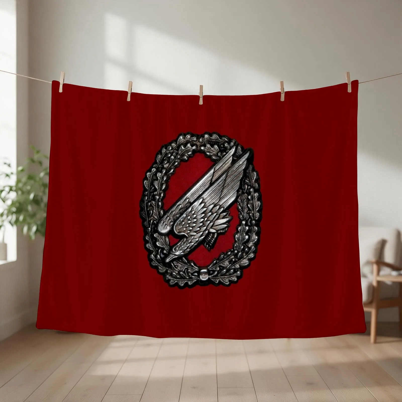 Bundeswehr German Paratrooper Badge Throw Blanket Bed Fashionable Soft Plush Plaid Giant Sofa Beautifuls Blankets