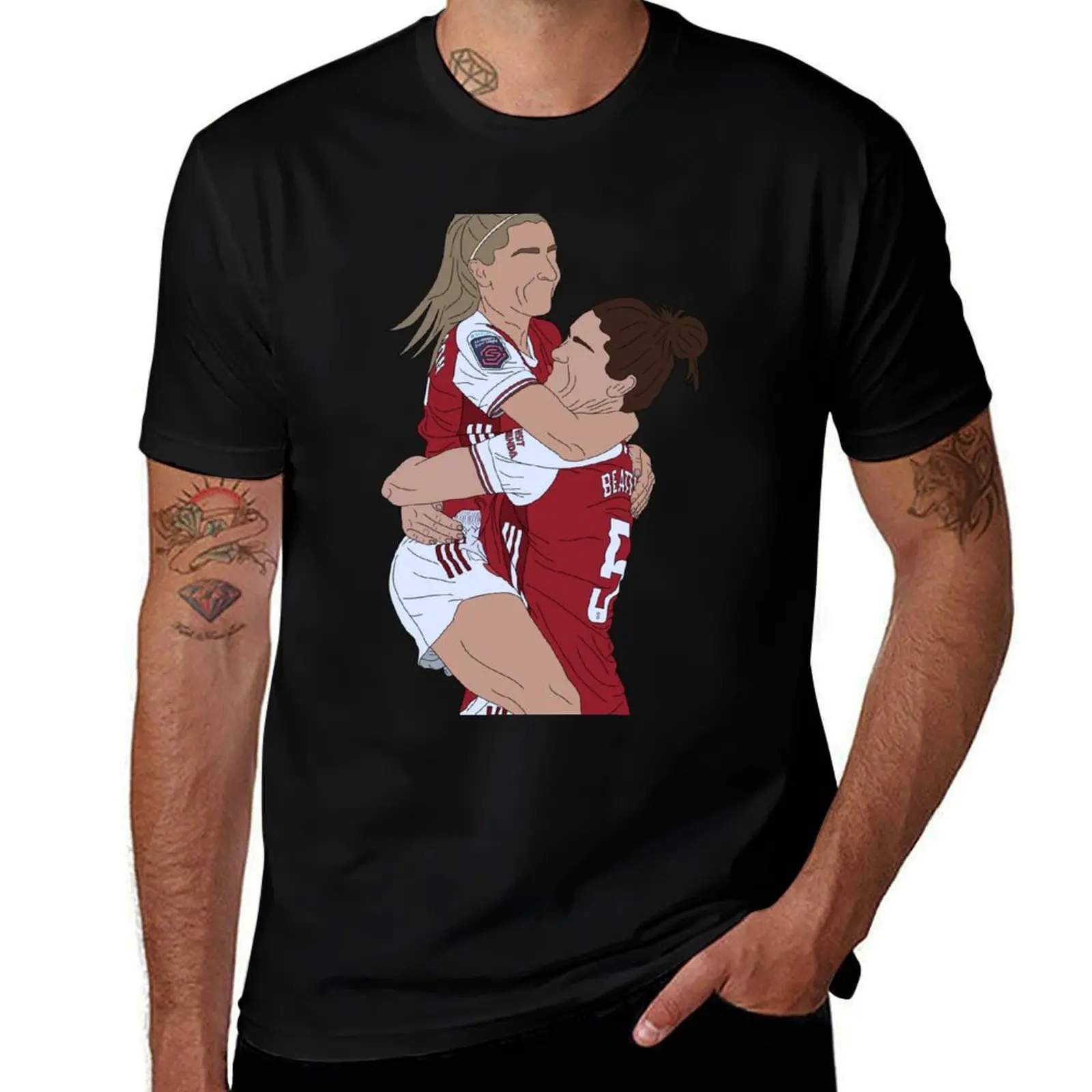 Jennifer Beattie and Leah Williamson T-Shirt Louboutins cute tops summer shirt football t shirt mens plain t shirts