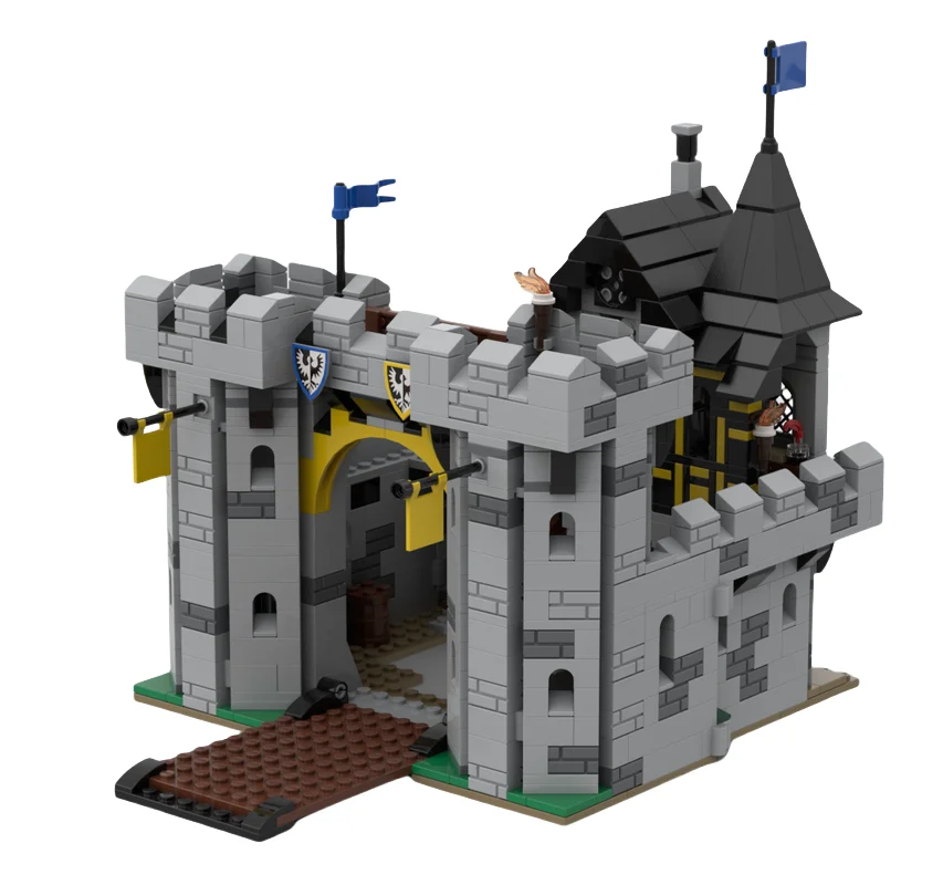 Moc bloco de construção brinquedos águia preta construção castelo modelo correspondência brinquedo blocos de construção pequena partícula decoração 1071 pçs conjunto