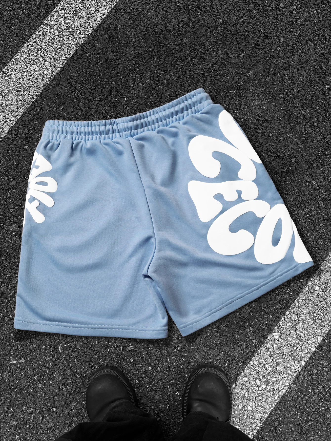 Herren Loose Fit Streetwear Shorts Trendige Marke Y2K Hip Hop Polyester Sportliche Mehrfarbige Schwarz-Weiße S-2XL Vollgrößen Alltagskleidung – Detail 17