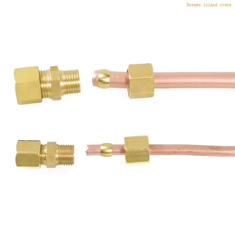 Accesorios compresión latón OD 1/4 pulgada para electrodomésticos suministro agua Sistemas suministro