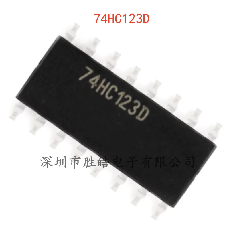 (20PCS)  NEW   74HC123D , 653   HC123D   Dual-Trigger Multivibrator    SOIC-16   74HC123D   Integrated Circuit