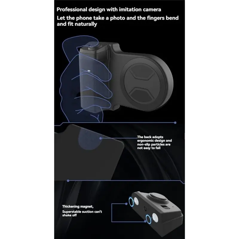 YSS-Smartphone Camera Handle Universal Mobile Camera Accessories One-Handed Mobile Camera Handle One-Handed Mobile Camera Handle