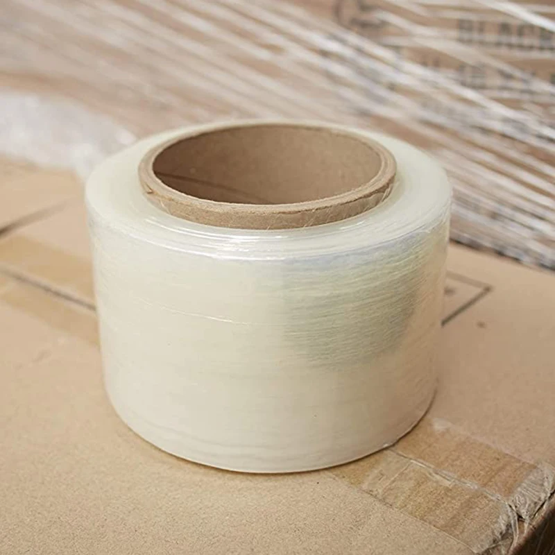A56X 3 CM Narrow Banding Stretch Wrap Film Clear/Non-Transparent,Clear Plastic Pallet Shrink Film,200 Metre Long