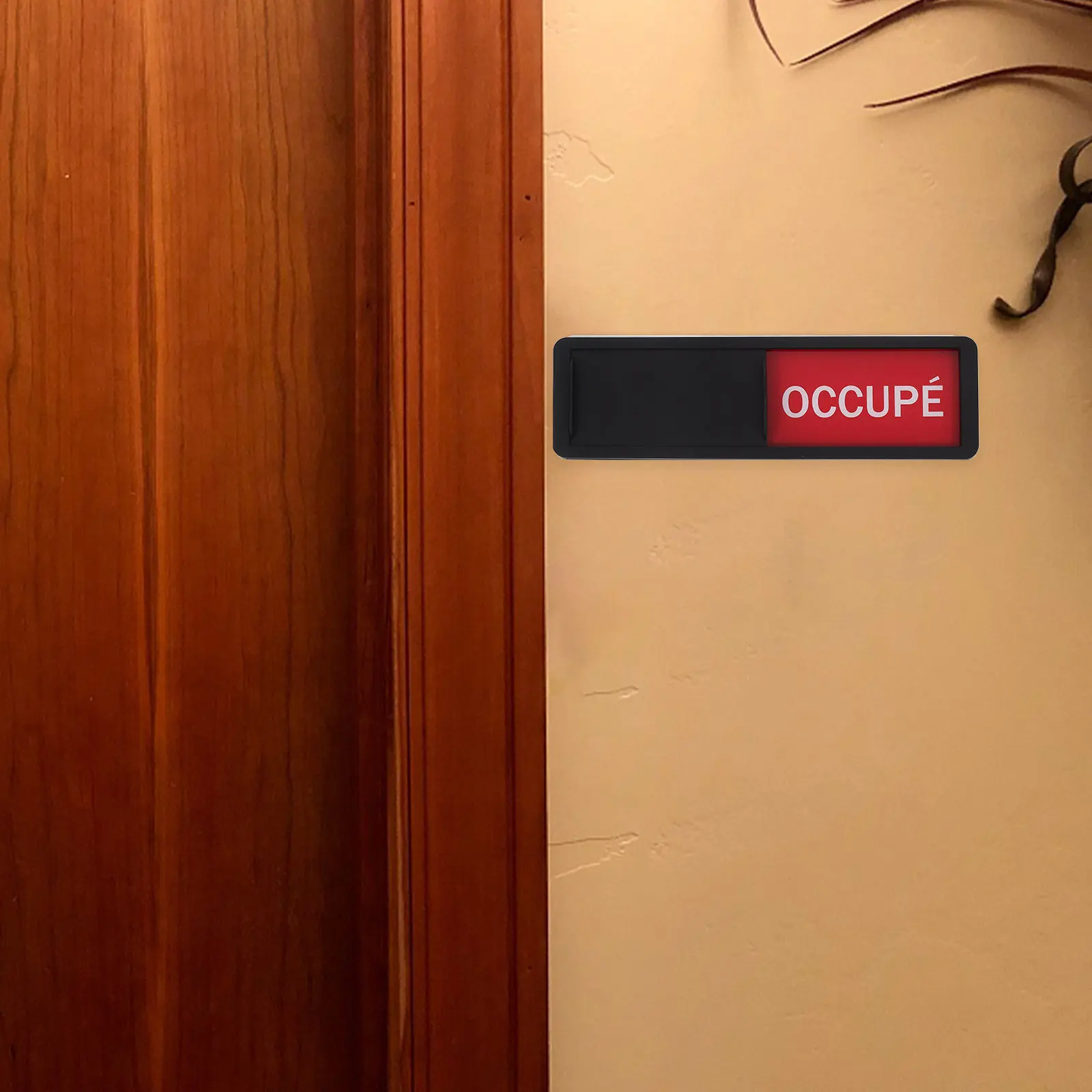 Sliding Door Sign Privacy Vacant Occupied Office Conference Room Hotel Hospital Meeting in Progress Status Sign