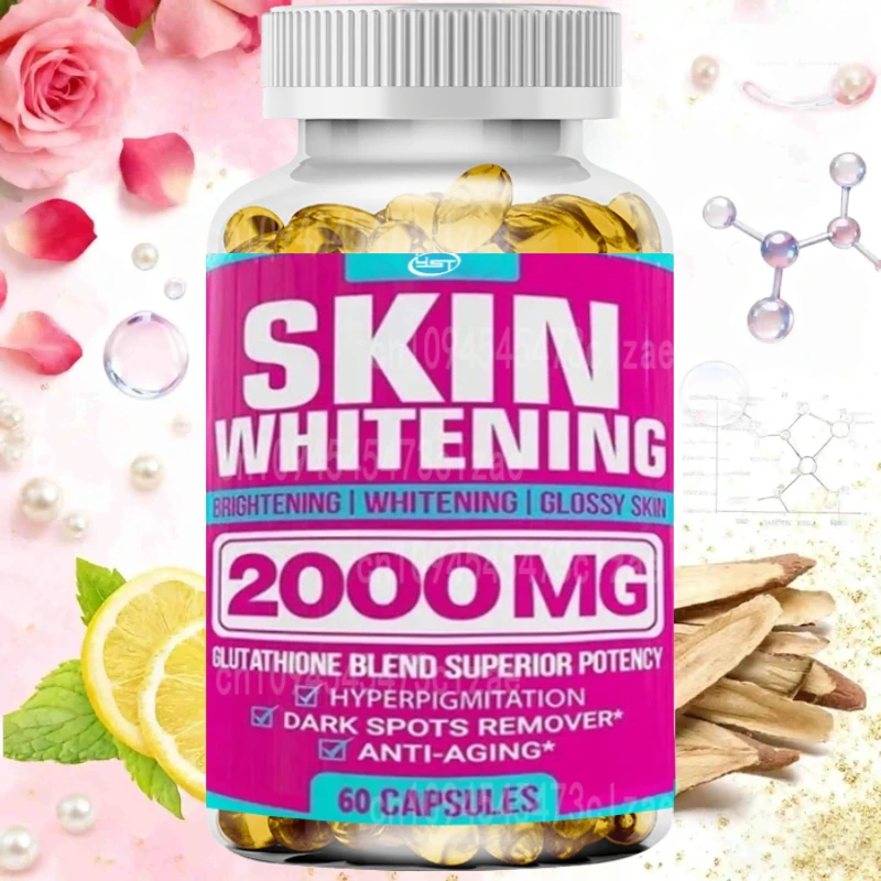 Glutathione Complex Capsules - Powerful Antioxidant, Reduces Hyperpigmentation, Alleviates Dark Spots, Moisturizes Skin