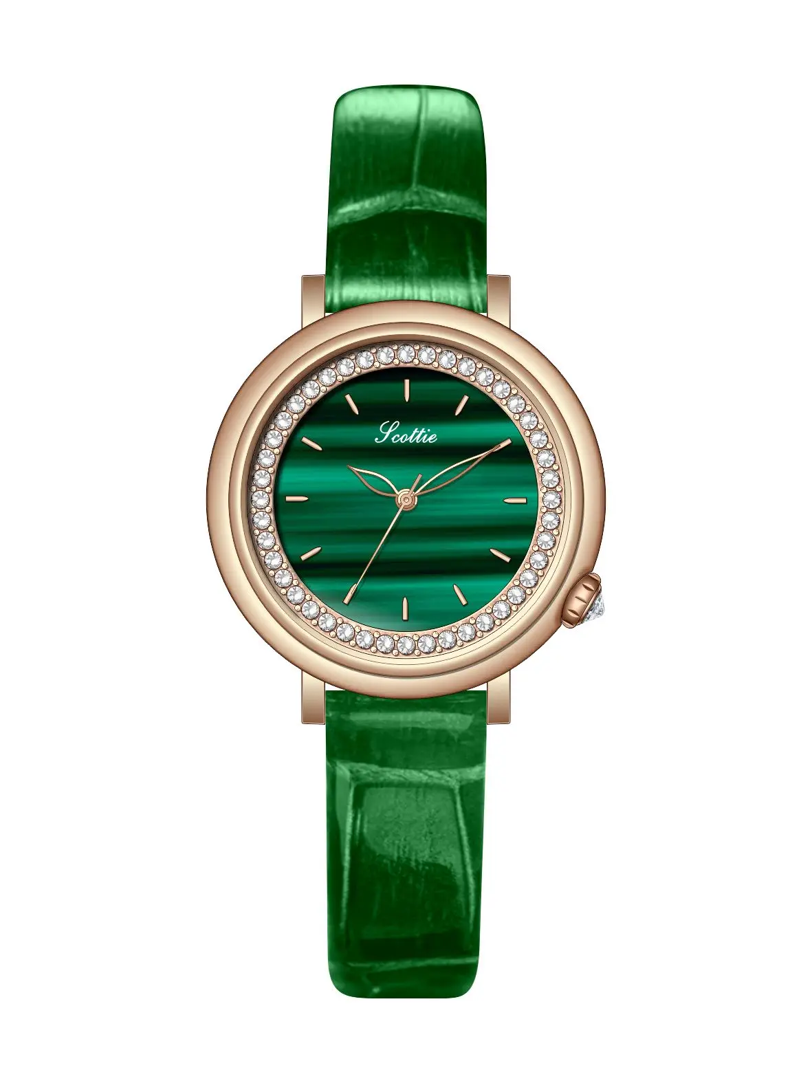 Reloj Original de lujo para mujer, pulsera de cuarzo con correa de acero y cuero, resistente al agua, con diamantes pequeños, a la moda, H Montre F