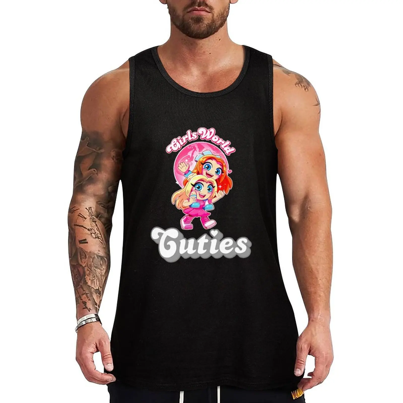 

mackenzie Hey Cuties Tank Top Weekend Casual Tank Top Sleeveless Loose Fit Top