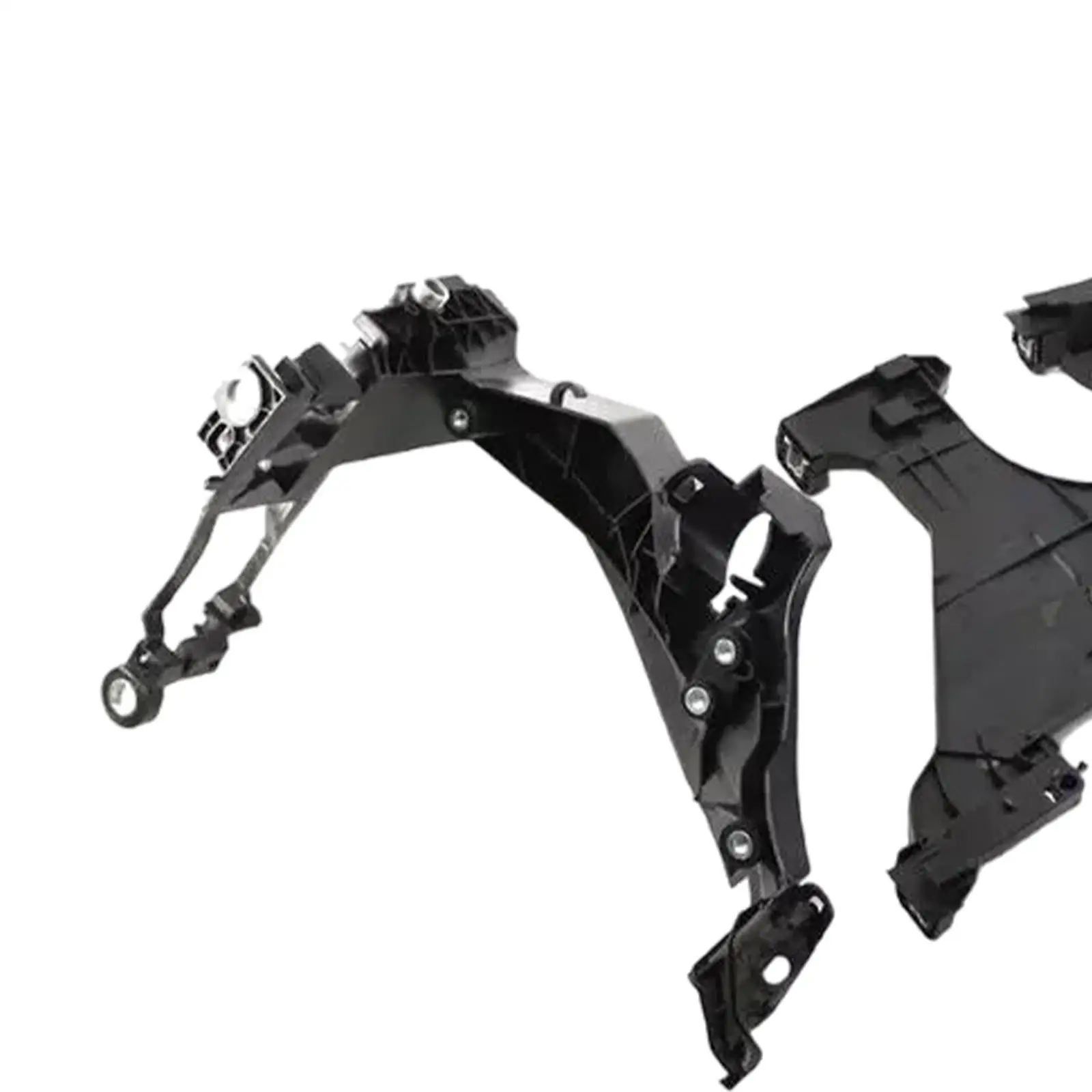 Automotive Headlight Mounting Bracket Set Black ABS Plastic for Audi A5 S5 RS5 2012 2013 2014 2015 2016 Replacement Accessory