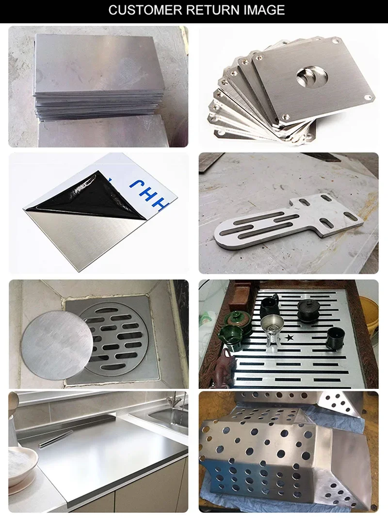 304 Stainless Steel Sheet Plate Thick 2/2.5/3/4mm 50x100mm-500x500mm Square Board Flat Brushed Metal Polished Plate