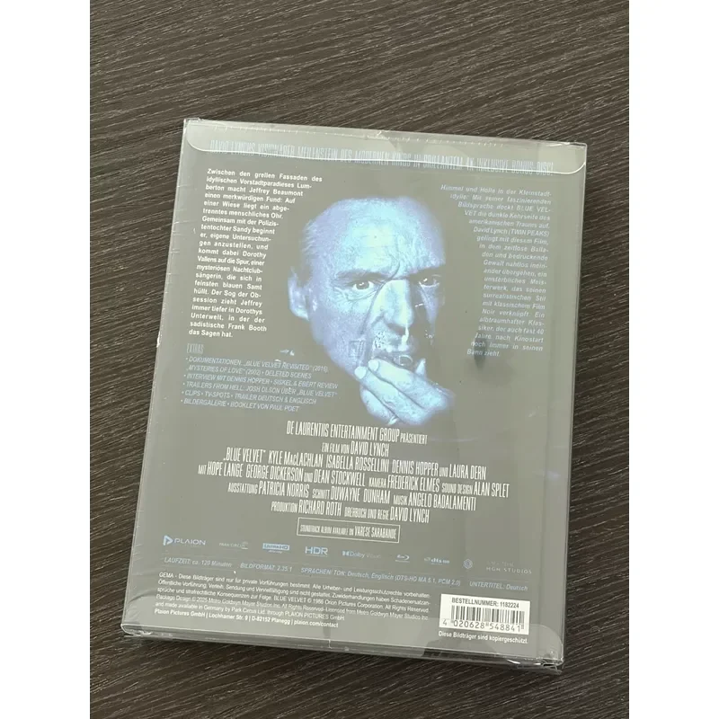 Blu-ray Book 4K Blue Velvet Brand New Unopened Original Packaging High Definition Movie Collection