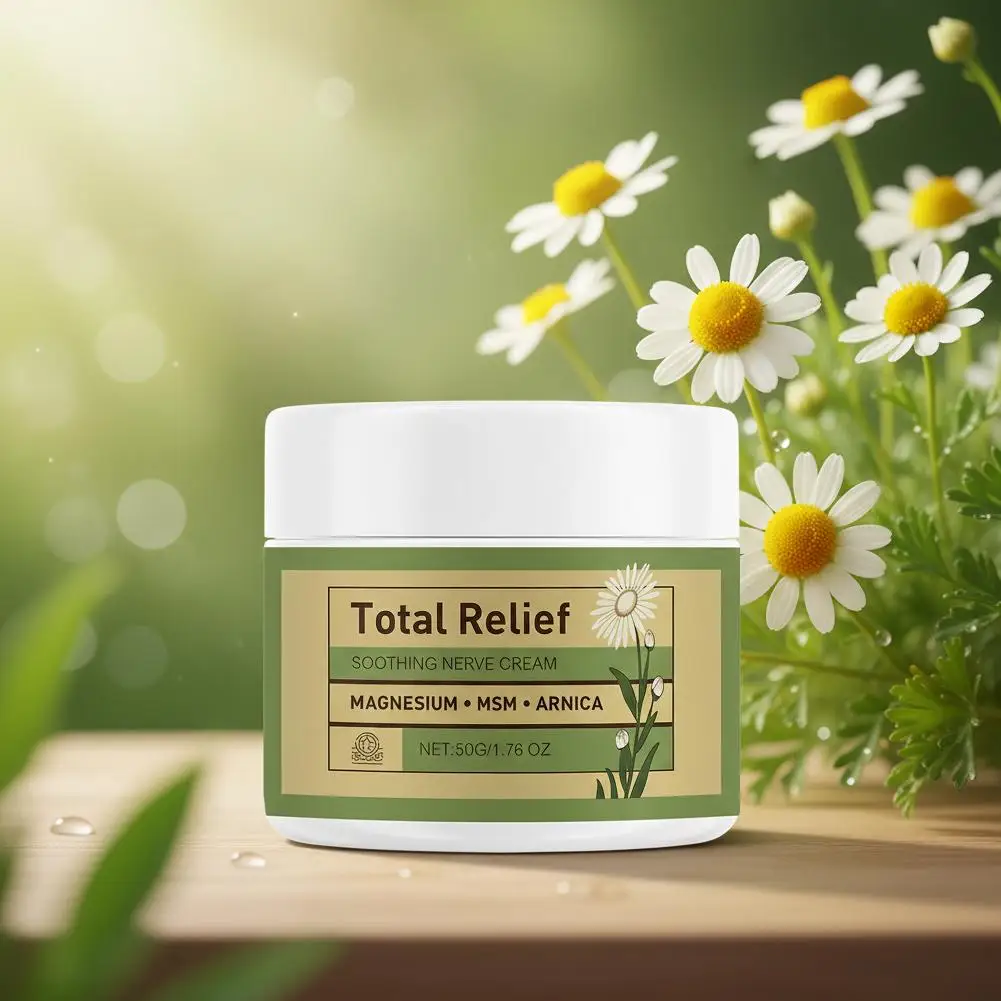 Magnesium Essence Face Cream Soothing Nerves Relief Long-Lasting Hydration Prevent Drying Moisturizing Body Cream Skincare