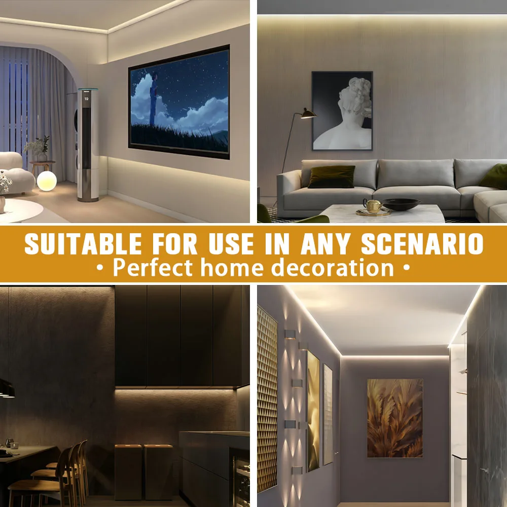 10m LED-stripverlichting Lineair dimbaar 24V COB LED Hoge dichtheid flexibel tape Lint 3000K 4000K & 6500K voor kamerdecoratie