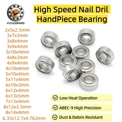 10pcs Electric Nail Drill Machine Bearing 686ZZ 623ZZ 693ZZ 684ZZ MR126ZZ MR148ZZ MR106ZZ ABEC-9 Dental Handle Ball Bearings