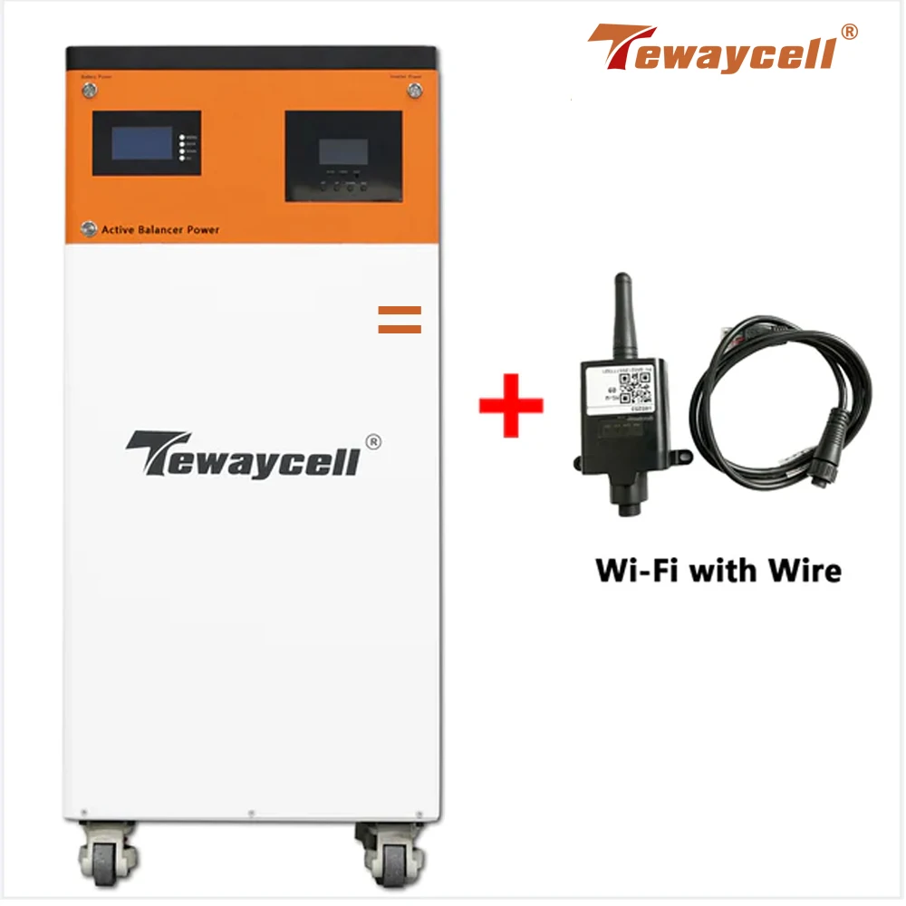 Paga per rata/10KWh ALL in One Mobile ESS Powerwall 51V 200Ah LiFePO4 48V pacco batteria Buitl-in BMS Inverter WiFi EU DDP