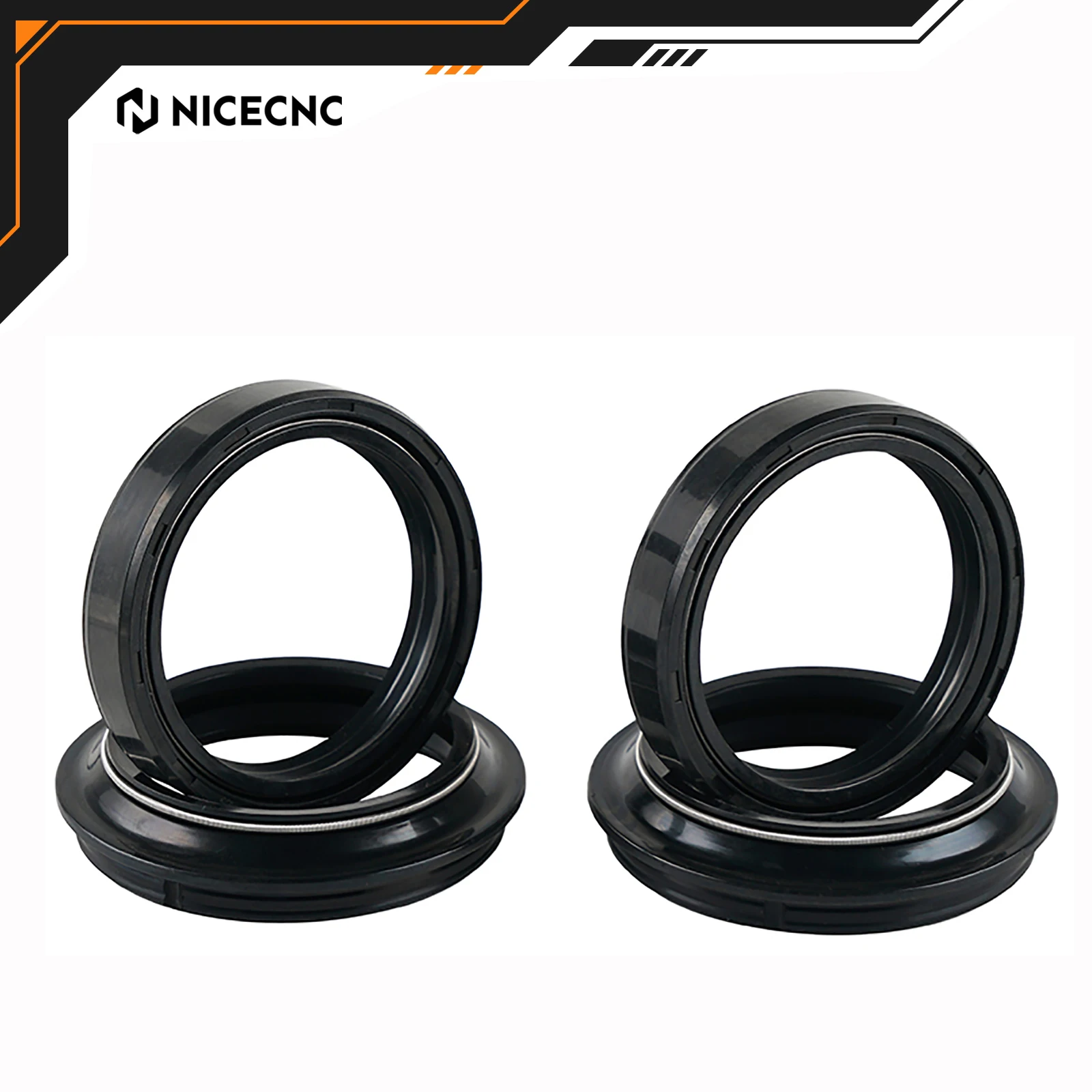 

NICECNC For Honda CR250R 1997-2007 CRF250X CRF450X Kawasaki KX250F Suzuki DRZ400SM DRZ400S Front Fork Damper Oil Seal Dust Seal