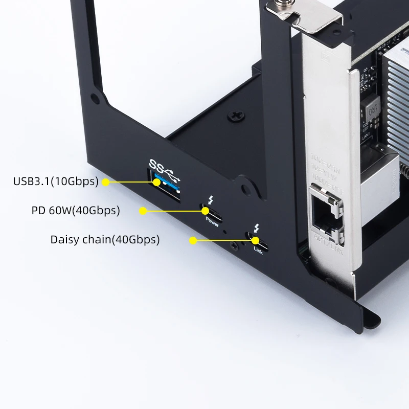 Imagem -02 - Doca de Carregamento do Laptop com Thunderbolt Tb3u4 Compatível com Thunderbolt Usb Gpu Externa Suporta Rtx 4090 e 7900xt