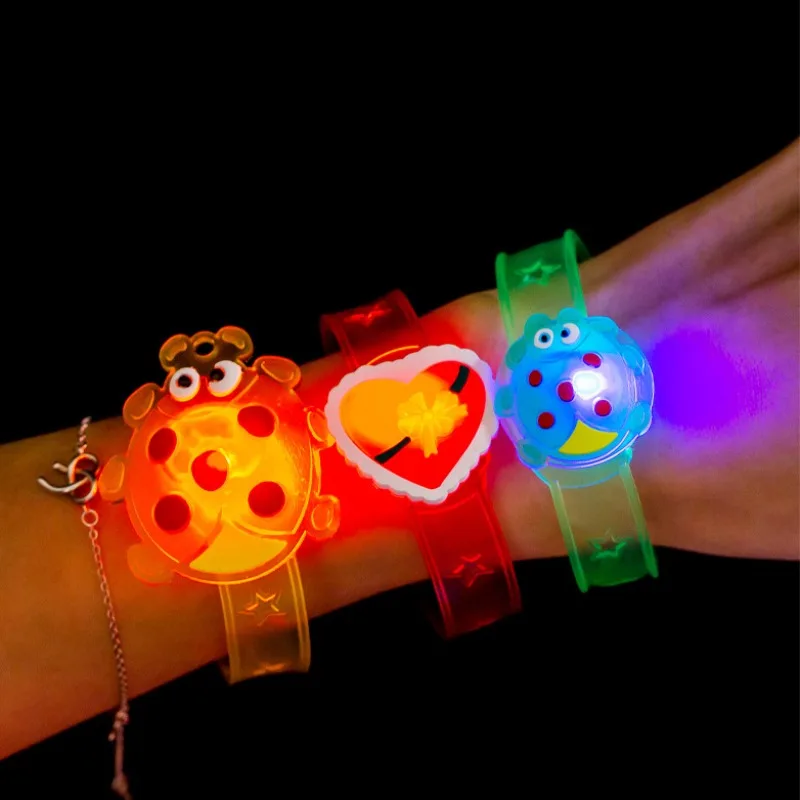 Cartoon Creative Light-up Bracelet LED Light Up Watch Toys Kids Birthday Party Supplies Carnival Guests Children Giveaways