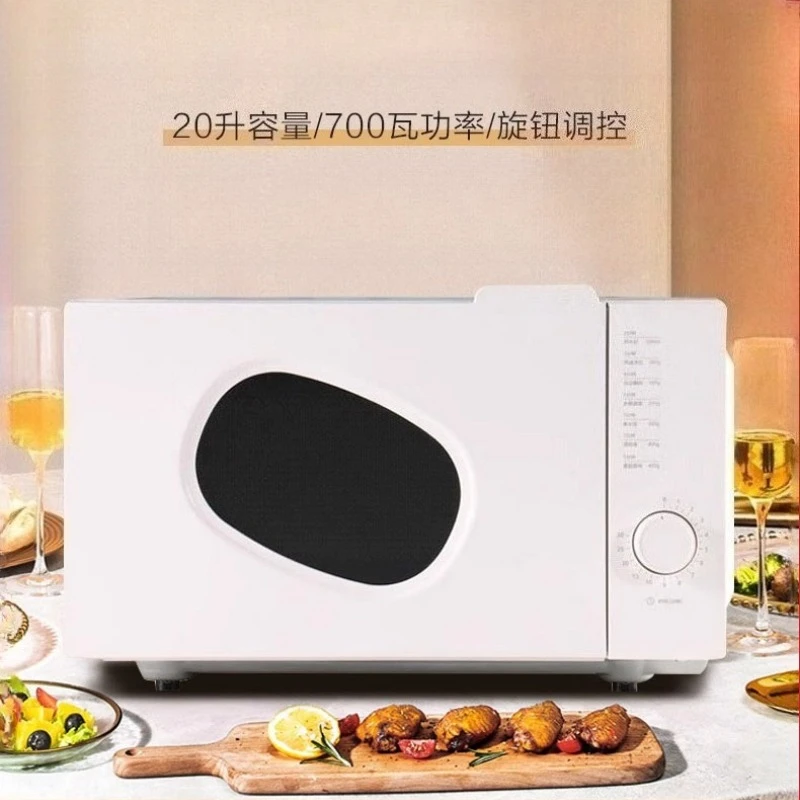 

Retro multi functional microwave oven 20L large capacity mechanical flat integrated household small micro steam oven Food heatin