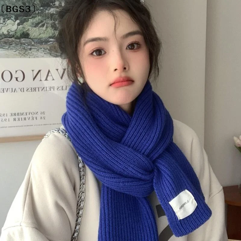 

뷰BGS3 VissreatFashion Сплошной цвет Женский вязаный шарф Утолщенные ветрозащитные шарфы Покрытие шеи Мягкий термотеплитель для шеи